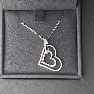 VERA WANG love collection heart diamond necklace